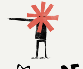 Asterisk pointing illustration